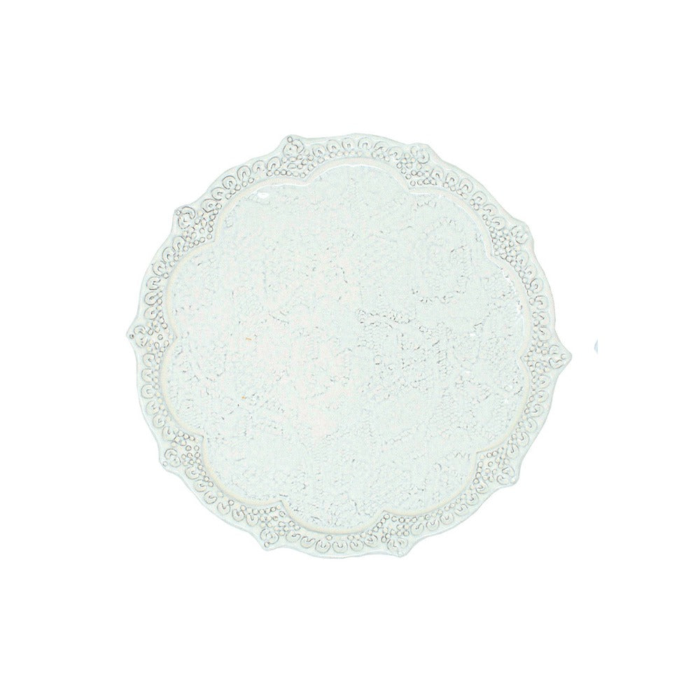 Merletto White Canape Plate