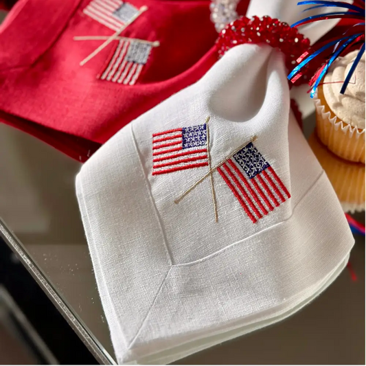 American Flags Large Napkin