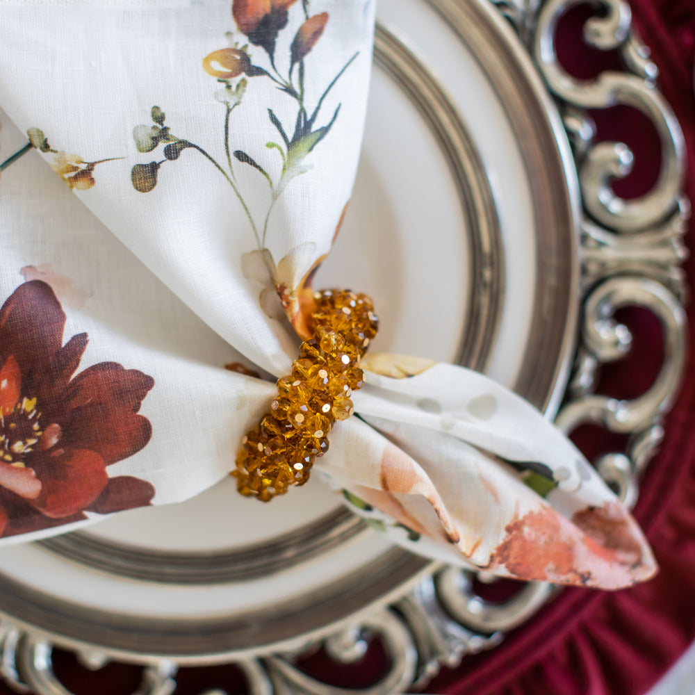 Crystal Napkin Ring Set – Arte Italica