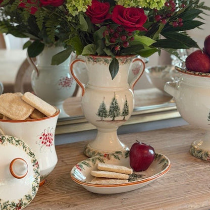Natale Small Ceramic Oval Platter