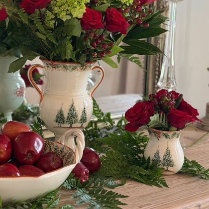 Natale Italian Ceramic Small Vase