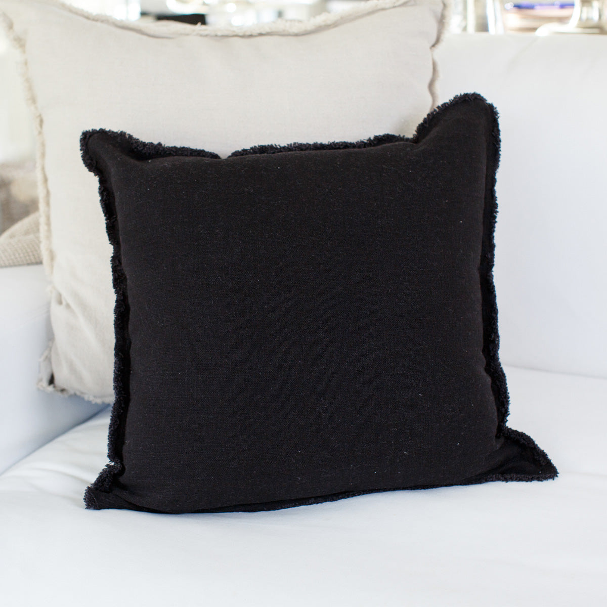 Provence Throw Pillow with Fringe