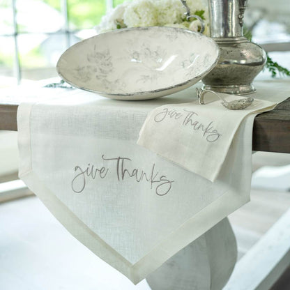 Give Thanks Table Runner - 22" Wide - Sale