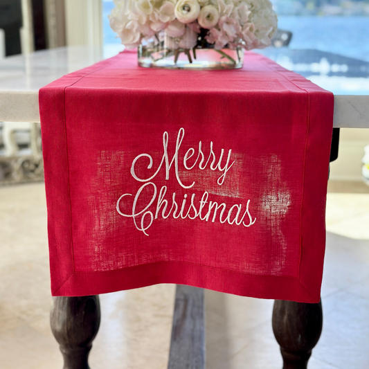Merry Christmas Table Runner