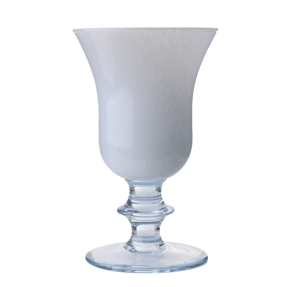 Rialto White Italian Water Wine Glass on a white background - Arte Italica
