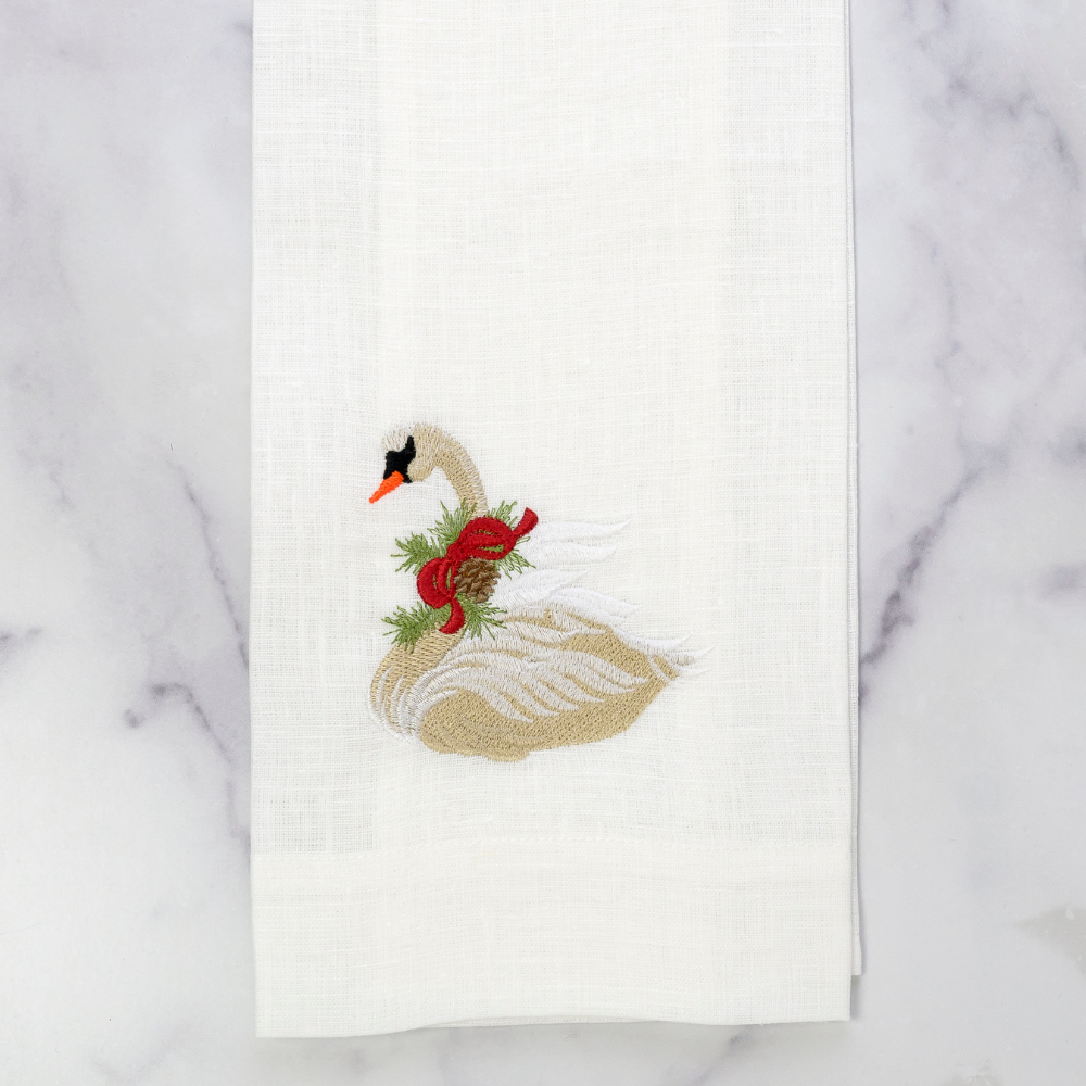 Christmas Swan Towel - New