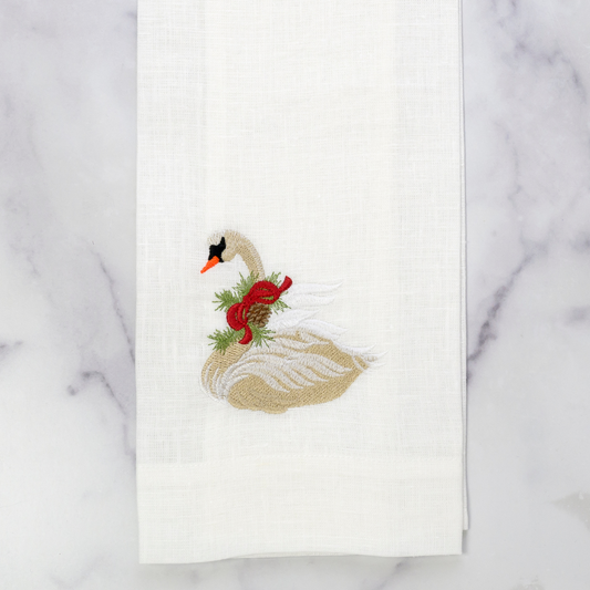 Christmas Swan Towel - New