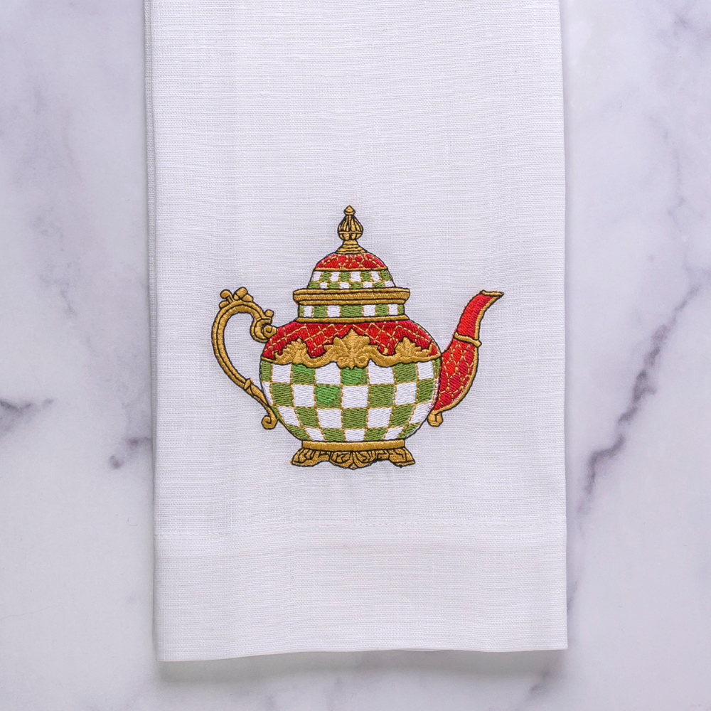 Christmas Teapot Towel - New