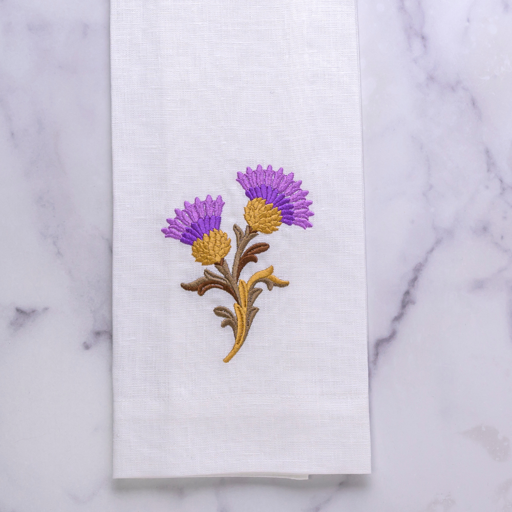 Arte Italica Thistle Linen Towel