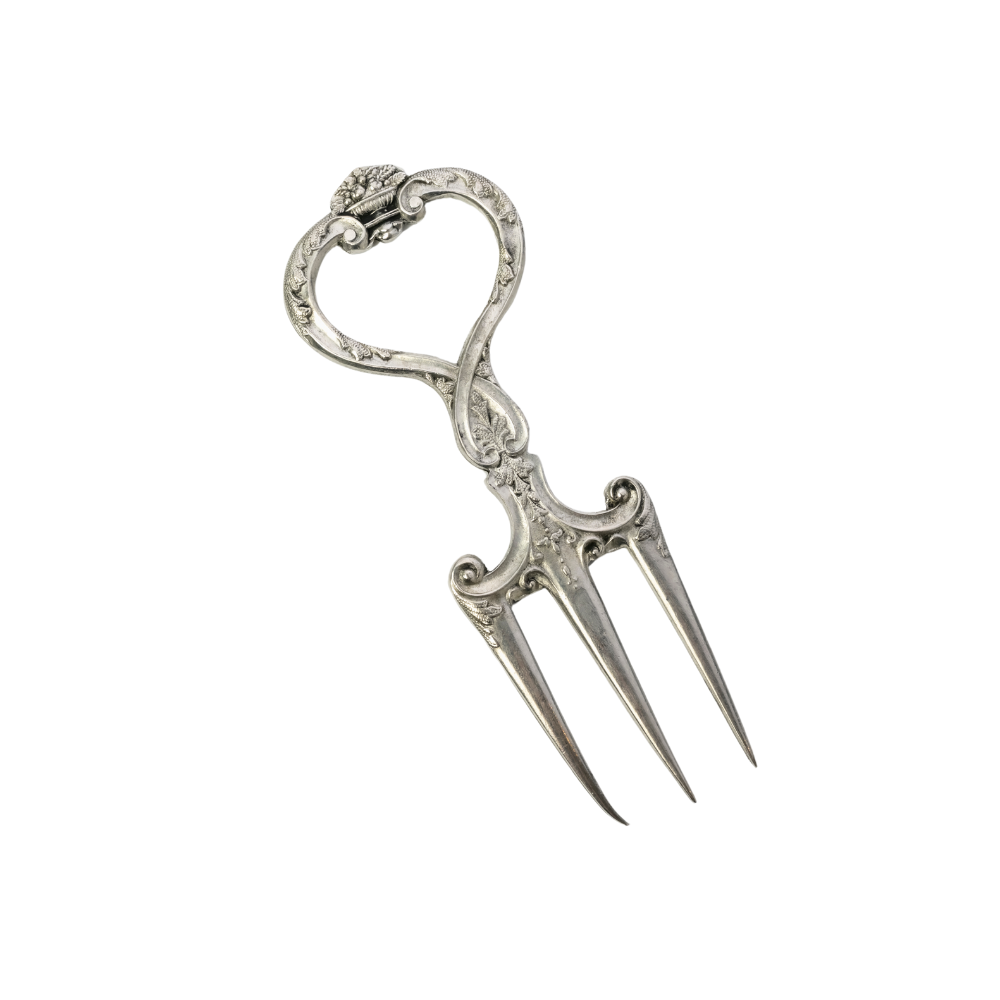 Vintage Bread Fork | Italian Pewter Serving Piece | Arte Italica