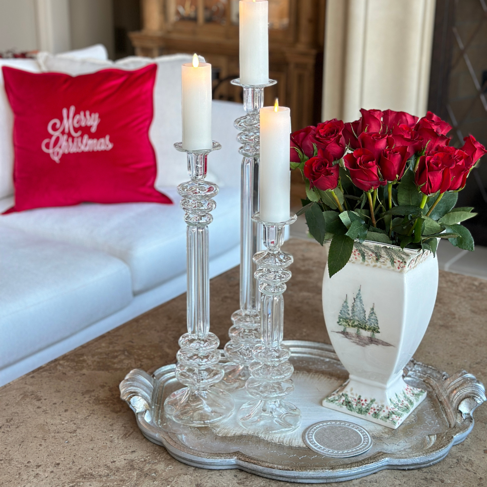 Merry Christmas Velvet Sicily Throw Pillow