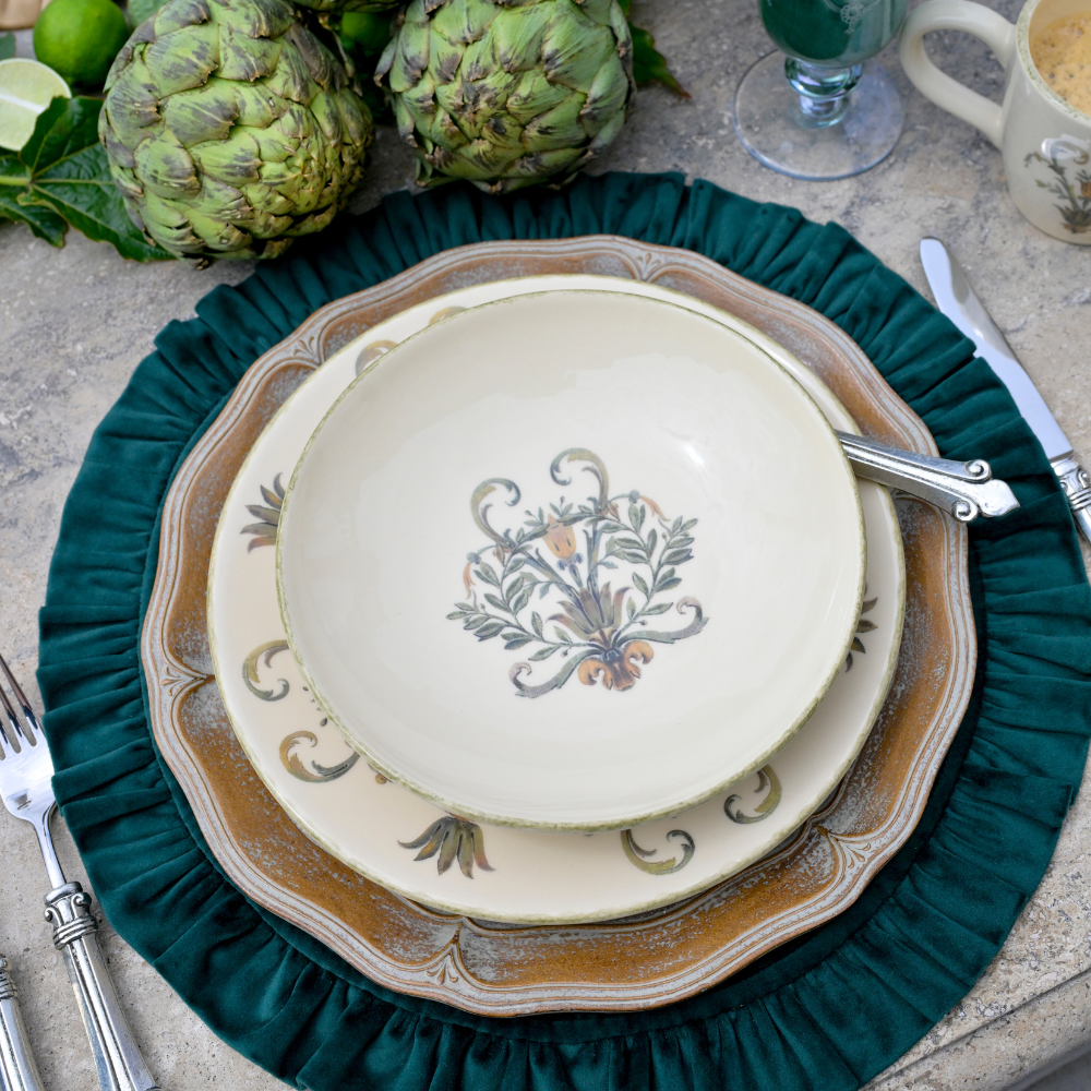 Florentino Wooden Scalloped Charger - New