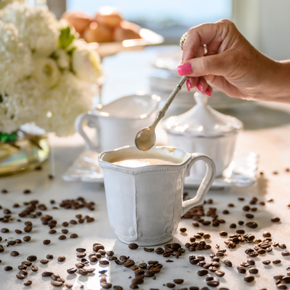 Bella Bianca Beaded Mug