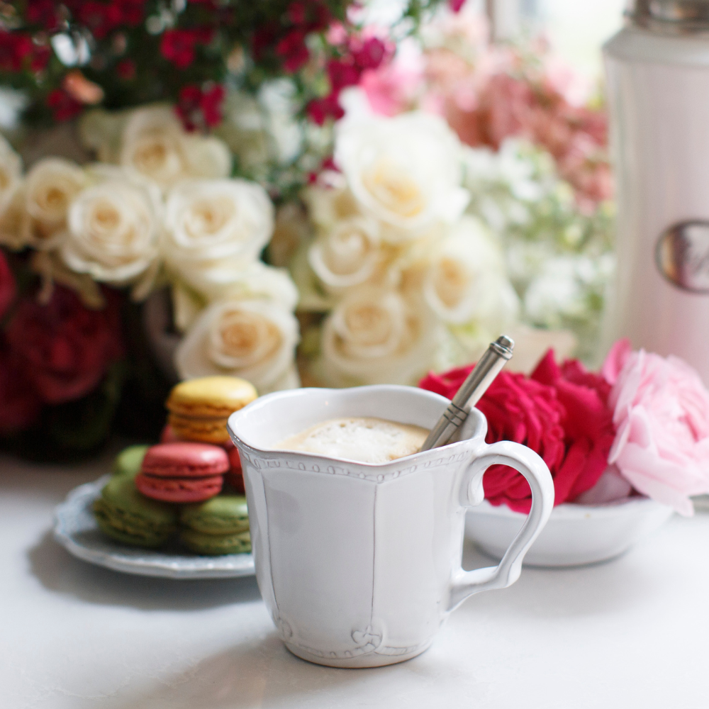 Bella Bianca Beaded Mug