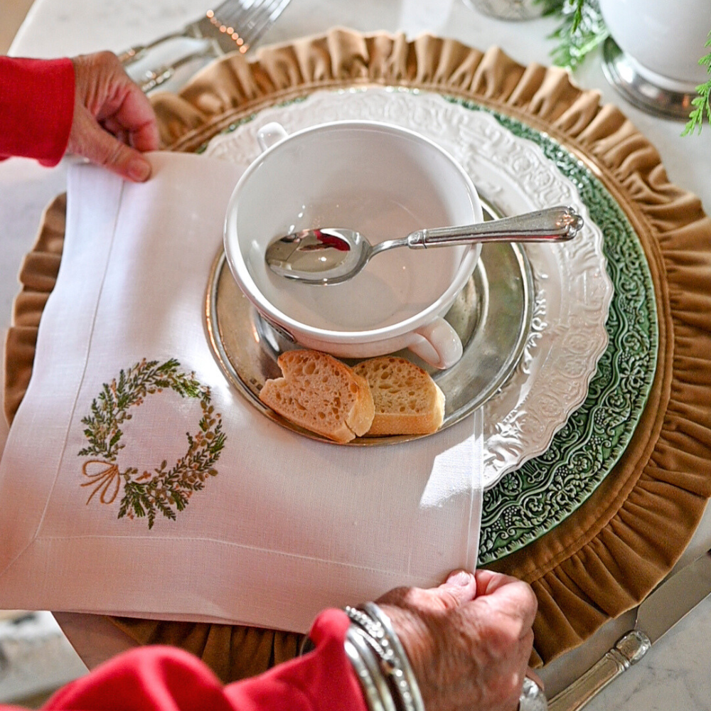 Farmers Market Wreath Napkin - New