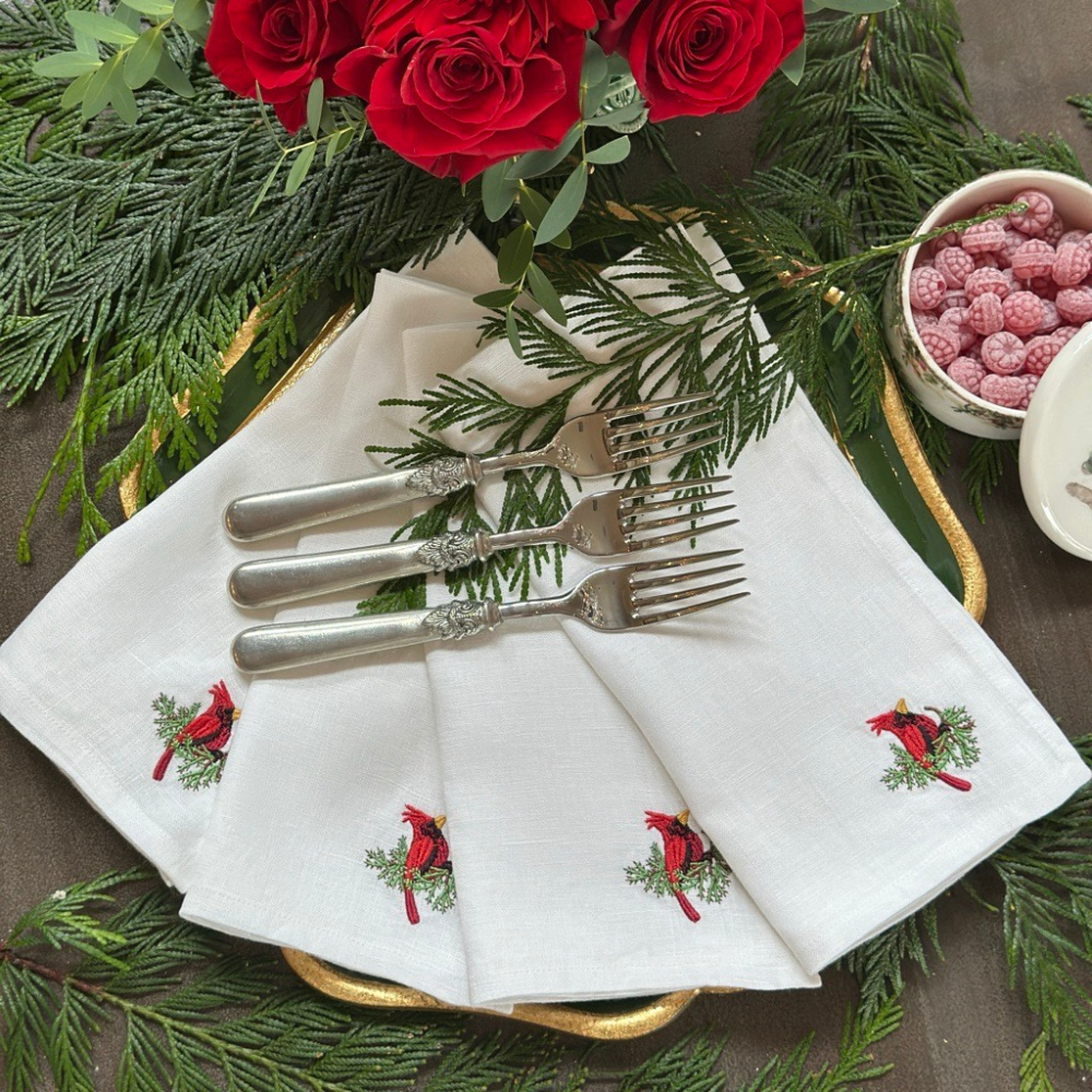 Cardinal Napkin Set - New