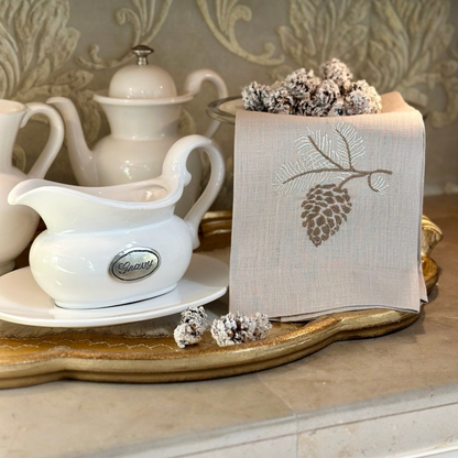Pinecone Soft Flax Linen Towel