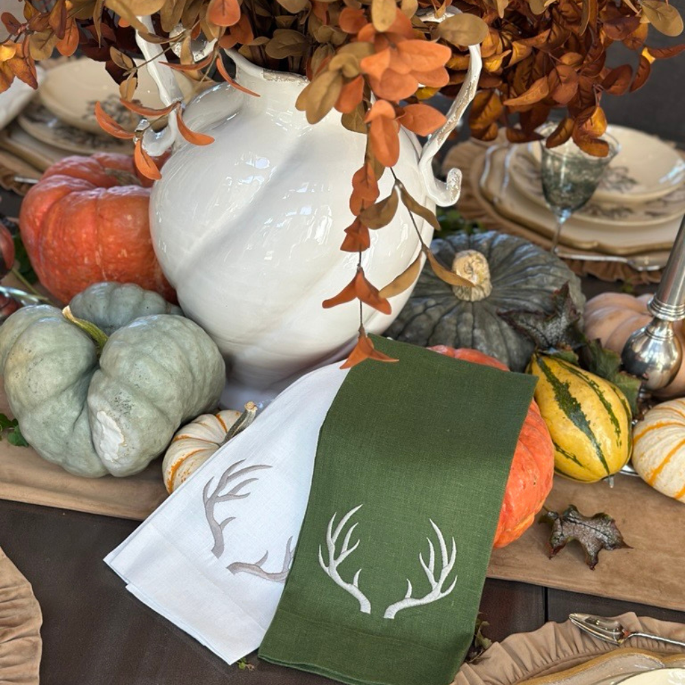 Serviette en lin Antlers
