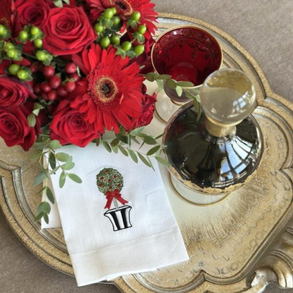 Holiday Topiary Towel