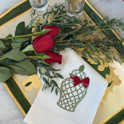 Holiday Ginger Jar Linen Towel