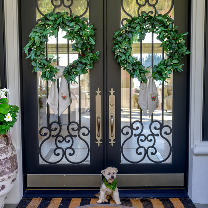 Holiday Horn with Sash Velvet Sash - New