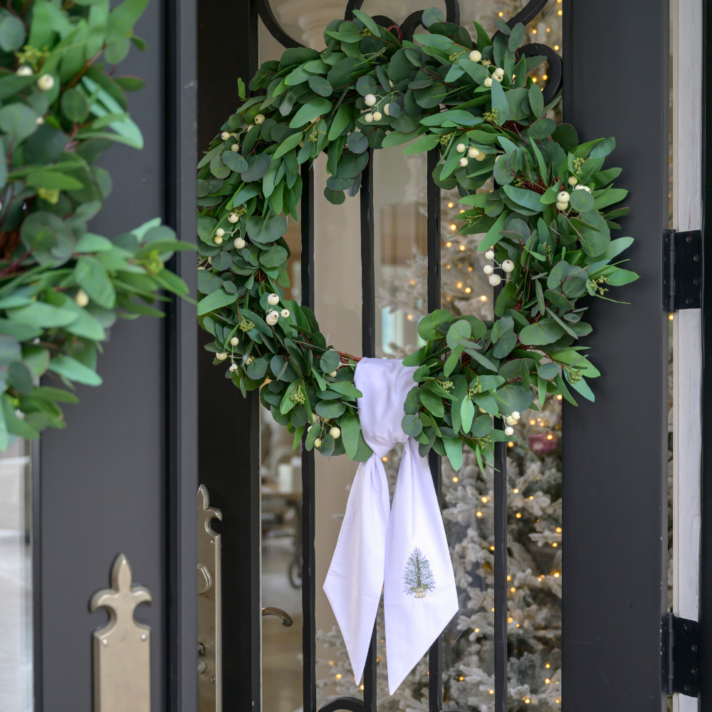 Pine Tree Velvet Sash - New