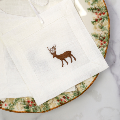 Tiny Deer Cocktail Napkin Set - New