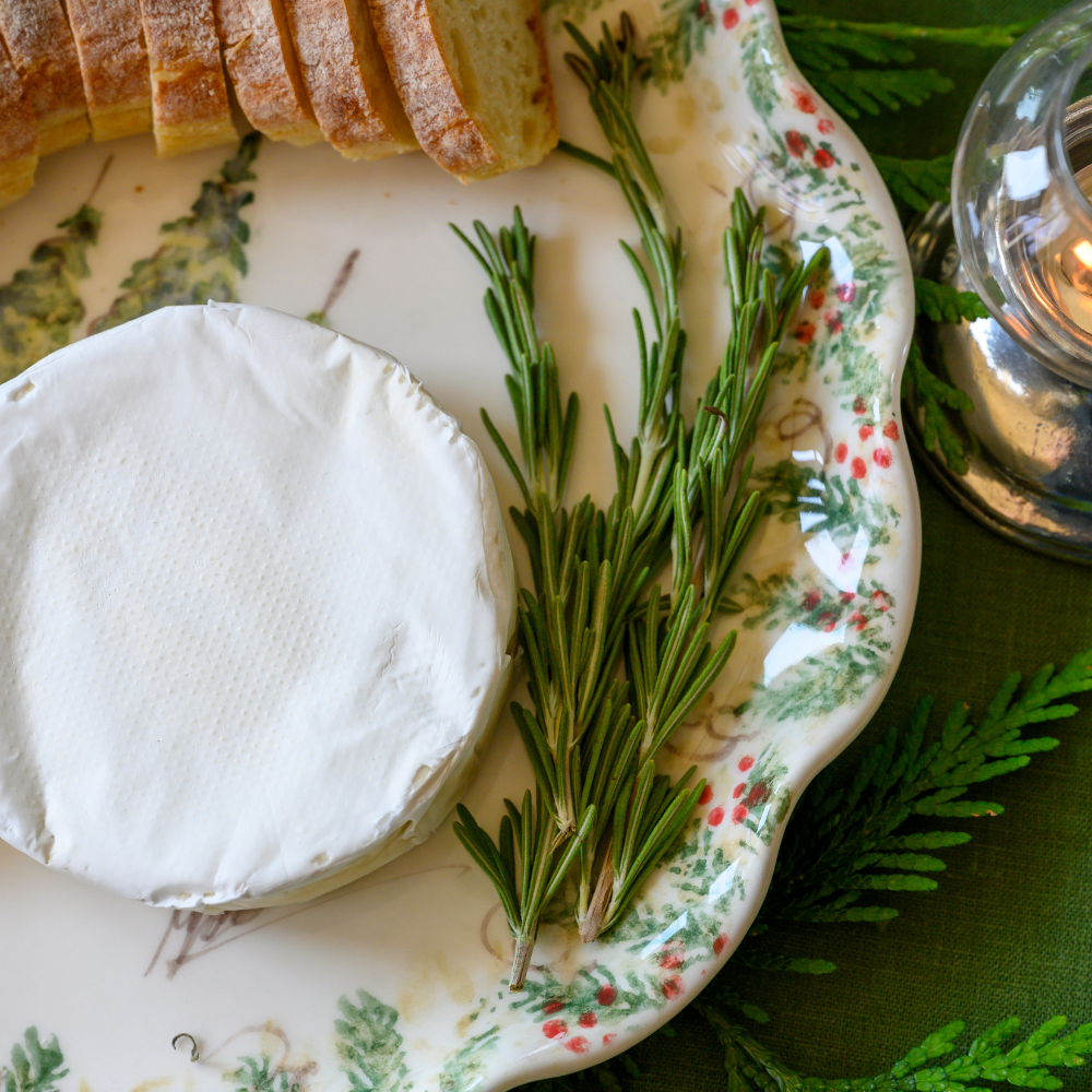 Natale Signed Ruffled Cake Plate