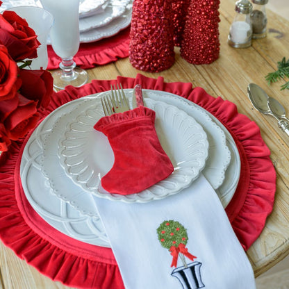 Bella Bianca Ribbon Charger