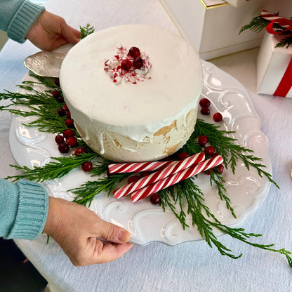 Bella Bianca Ribbon Oval Platter