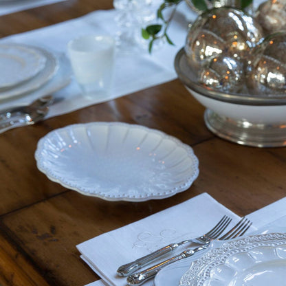 Bella Bianca Beaded Platter