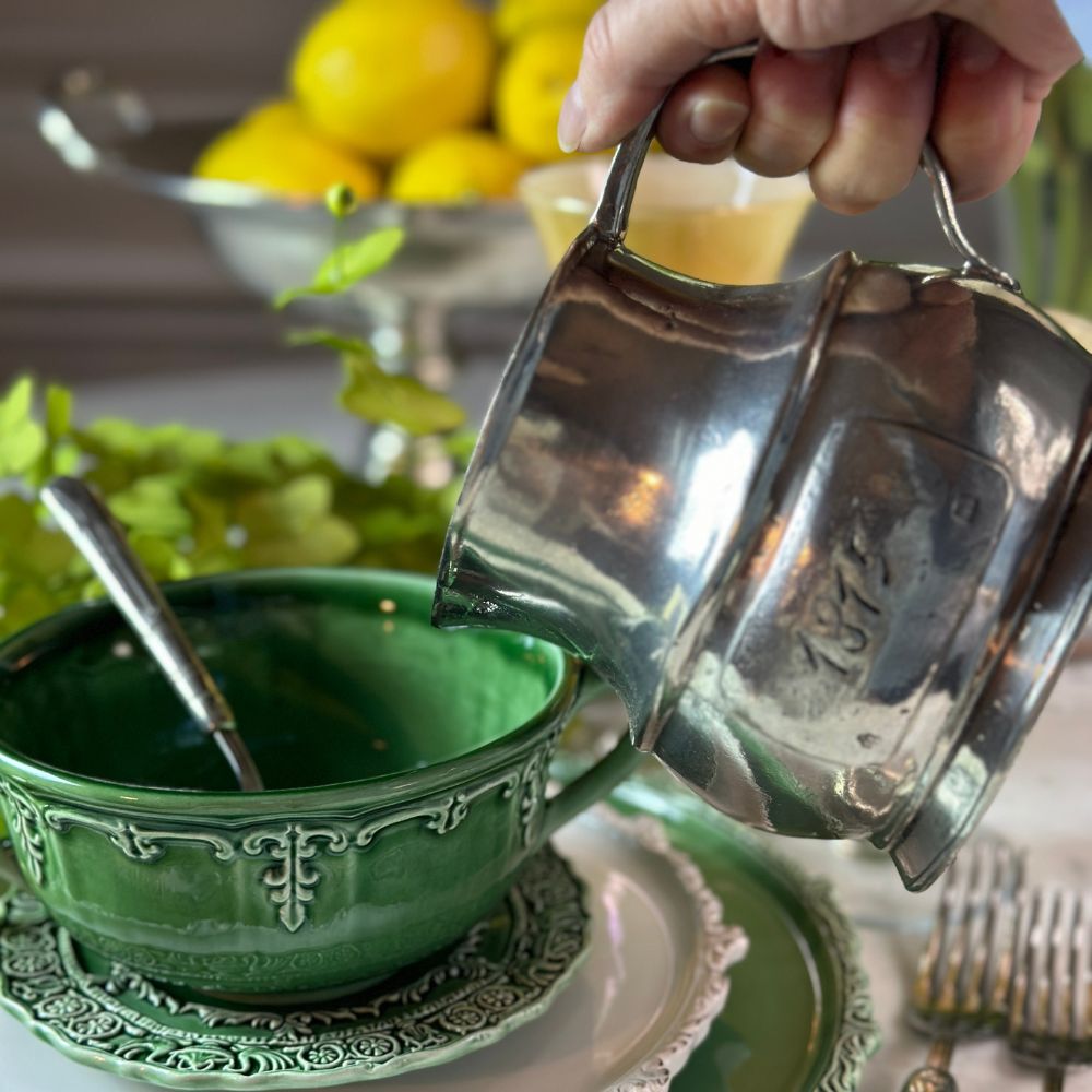 Vintage 1815 Large Pitcher | Handmade Italian Pewter | Arte Italica