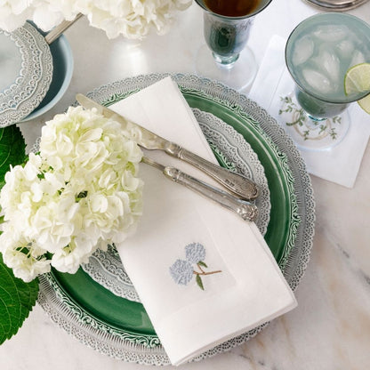 Blue Hydrangea Large Linen Napkin - NEW