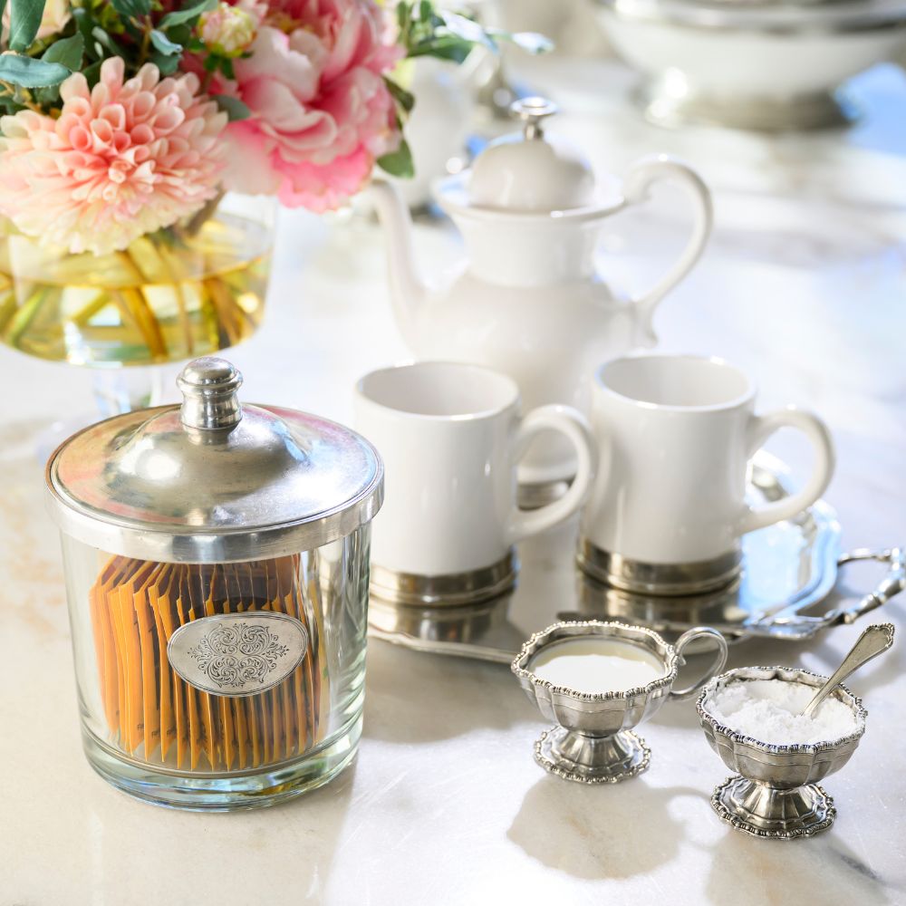 Vintage Beaded Pewter Piccolo Creamer - NEW