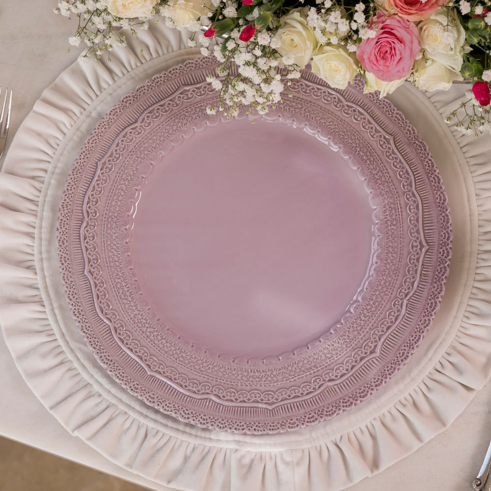 Finezza Rosa Pink Charger - New