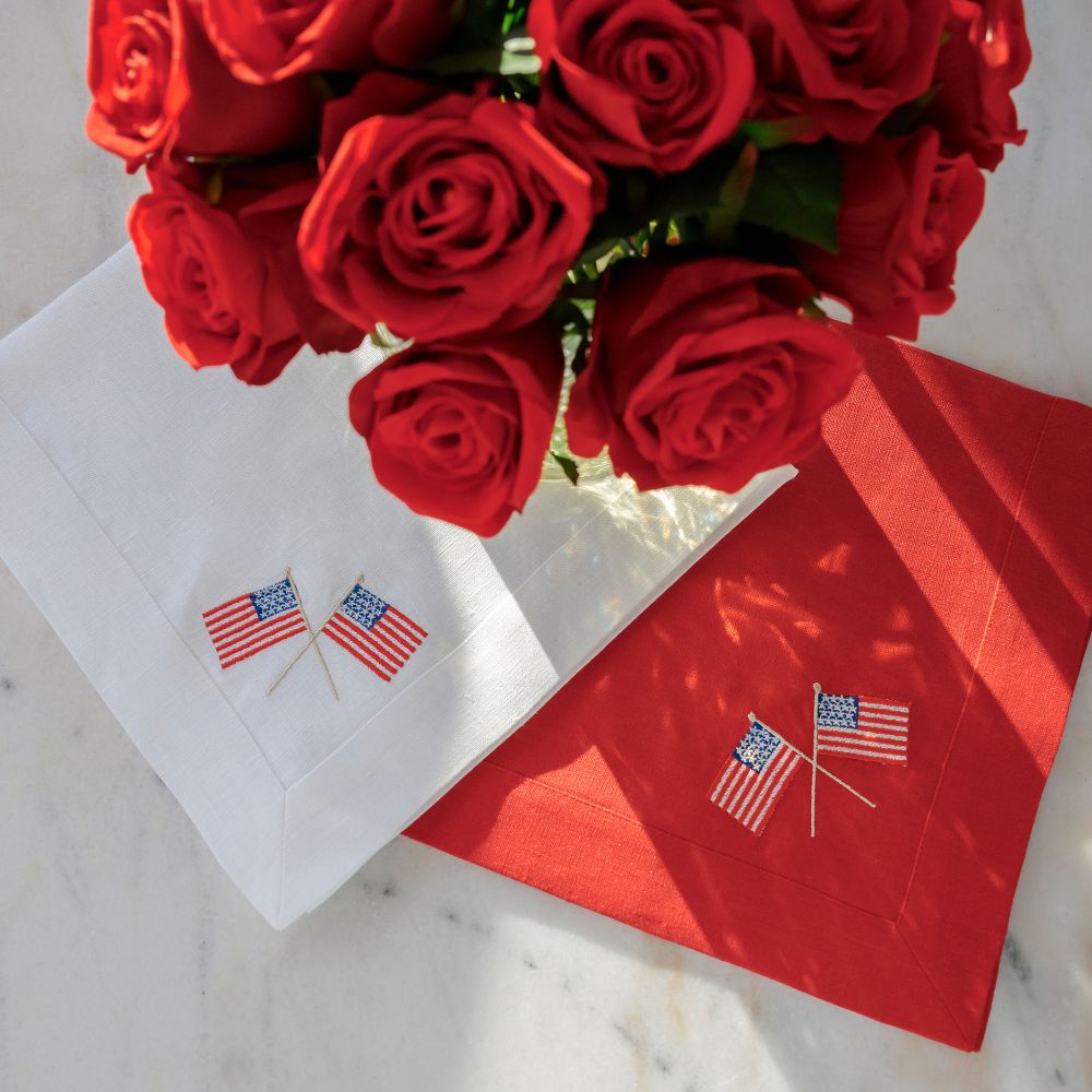 American Flags Large Napkin