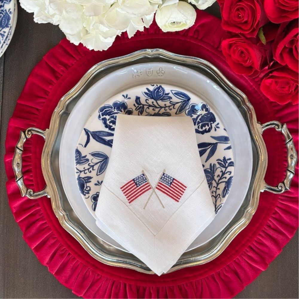 American Flags Large Napkin