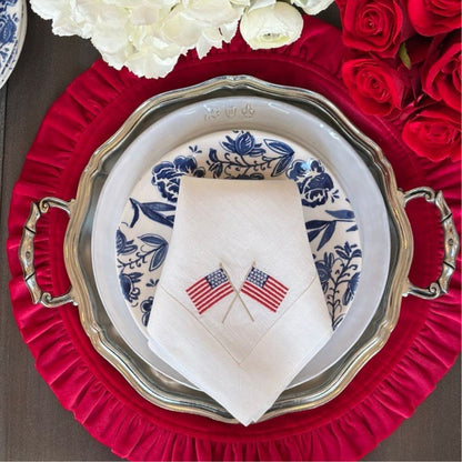 American Flags Large Napkin