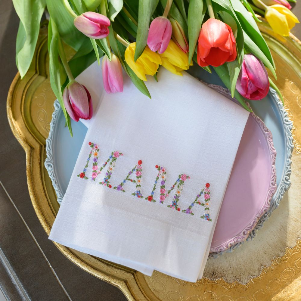 Floral Mama Linen Towel - New