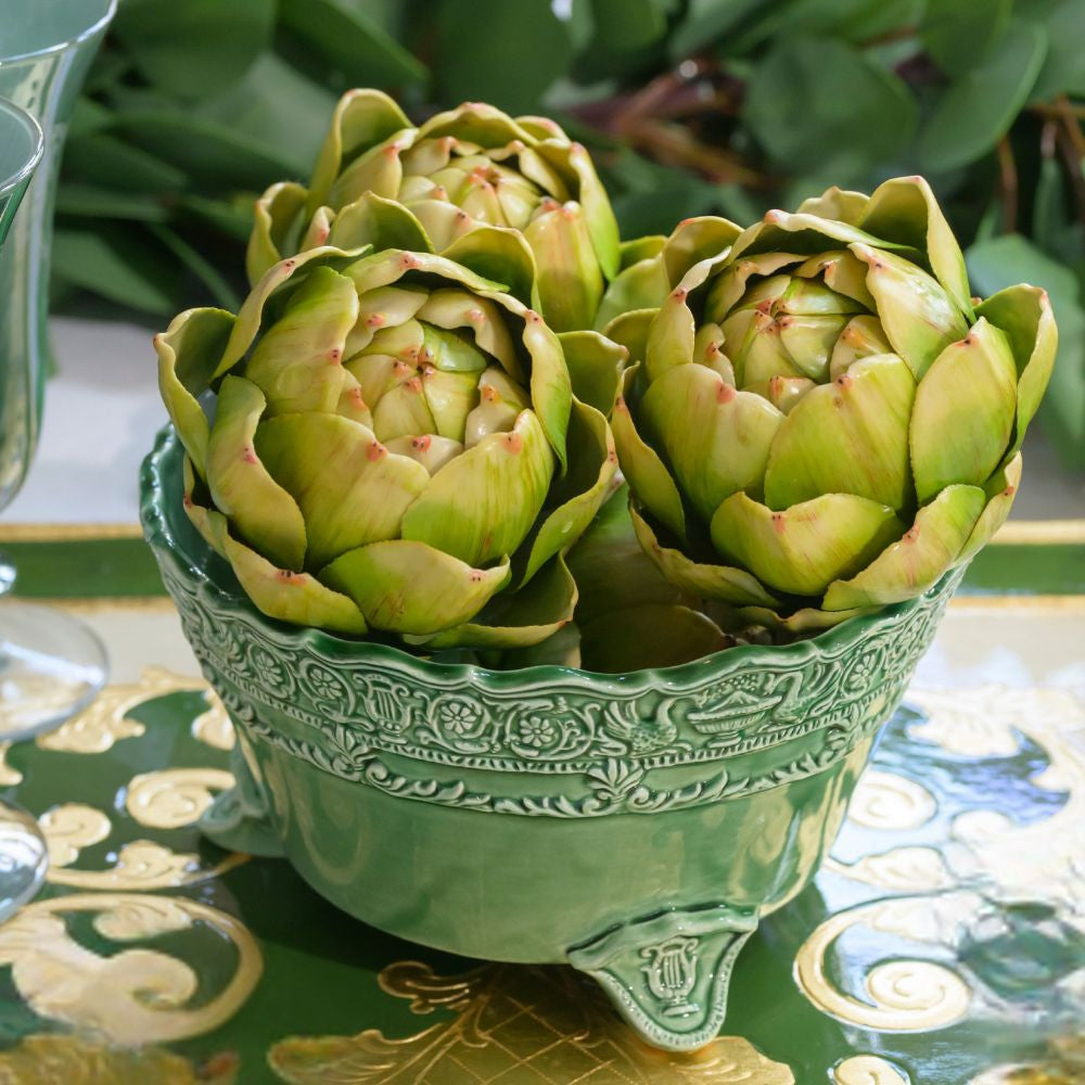 Renaissance Footed Bowl with Lid