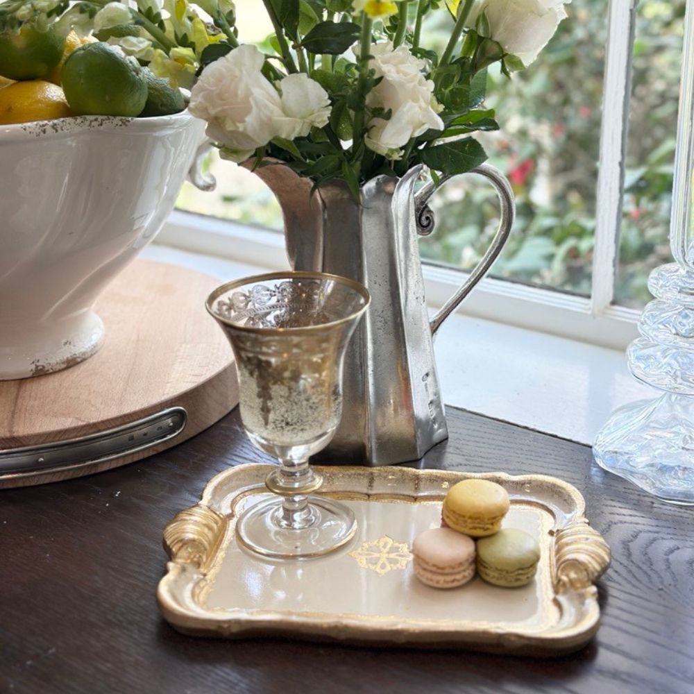 Florentino Baroque Wooden Tray, Small - NEW