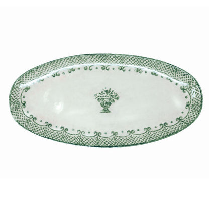 Burano Green Oval Platter