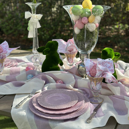 Portofino Bold Stripe Linen Table Square