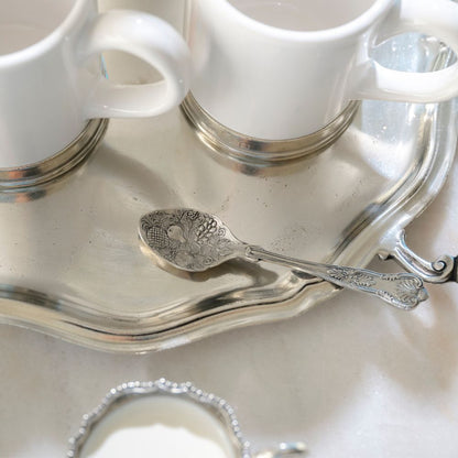 Vintage Small Fruit Pewter Spoon