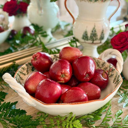 Natale Ceramic Twist Handle Bowl