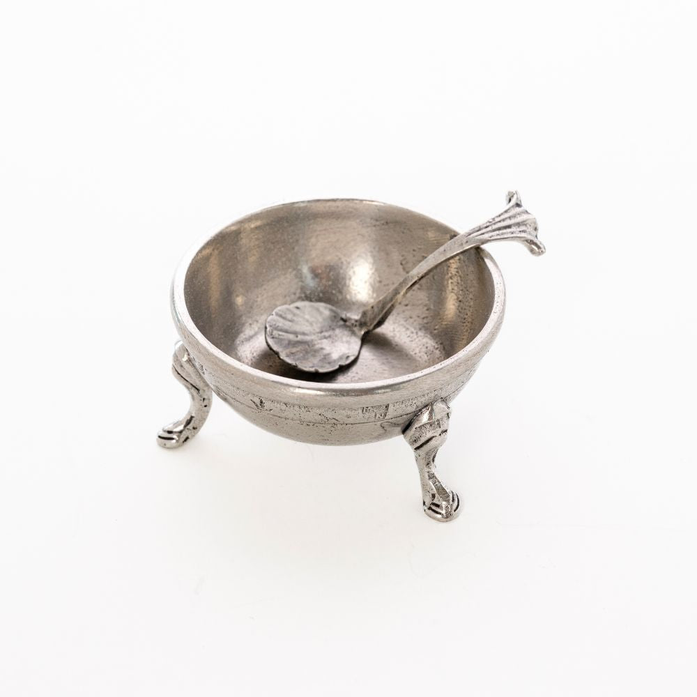 Tavola Pewter Salt Cellar with Spoon