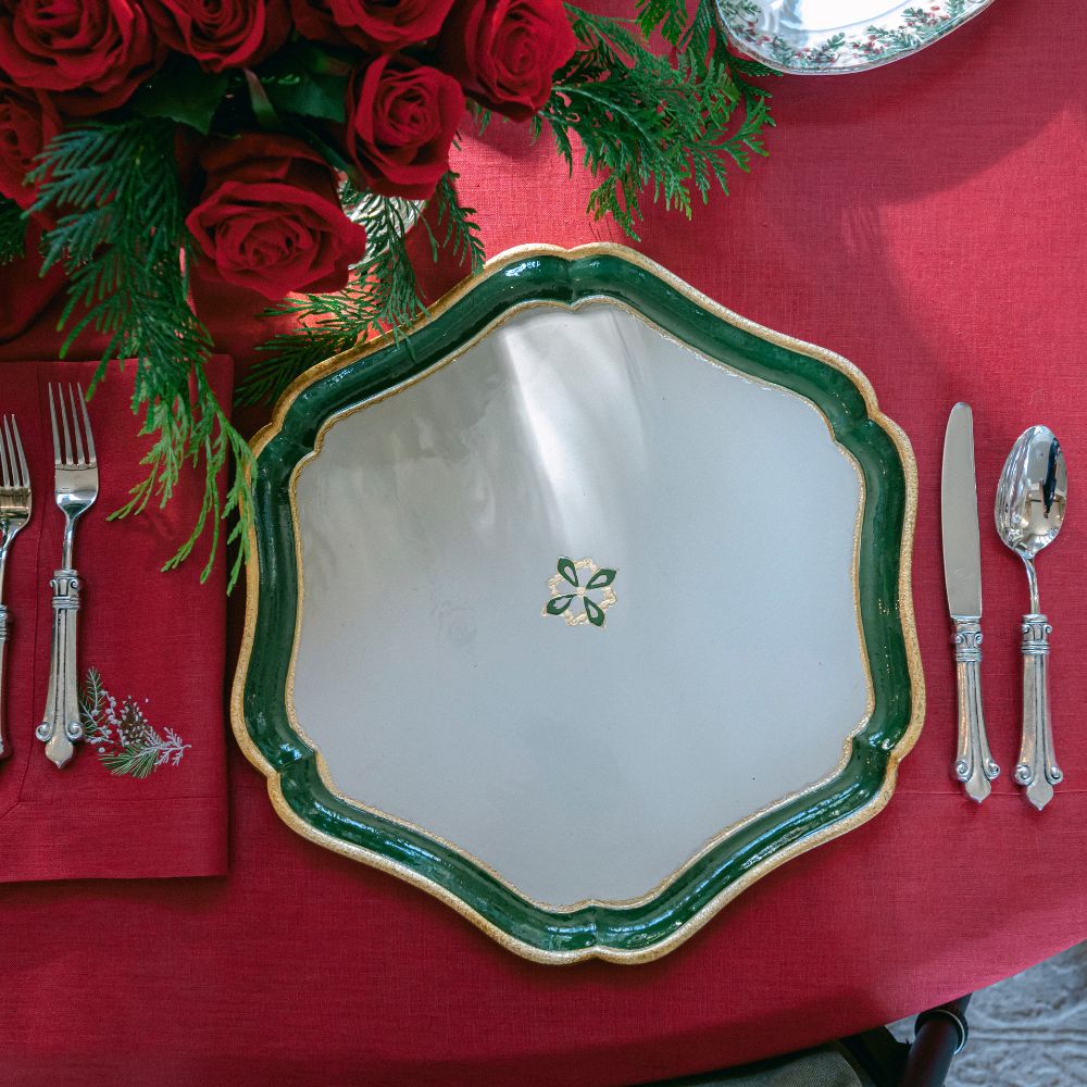 Florentino Baroque Wooden Charger/Tray - NEW