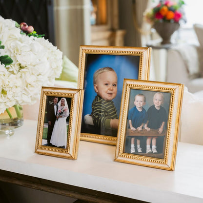 Florentino Gold Beaded Picture Frame