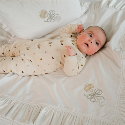 Baby Rattle Velvet Throw