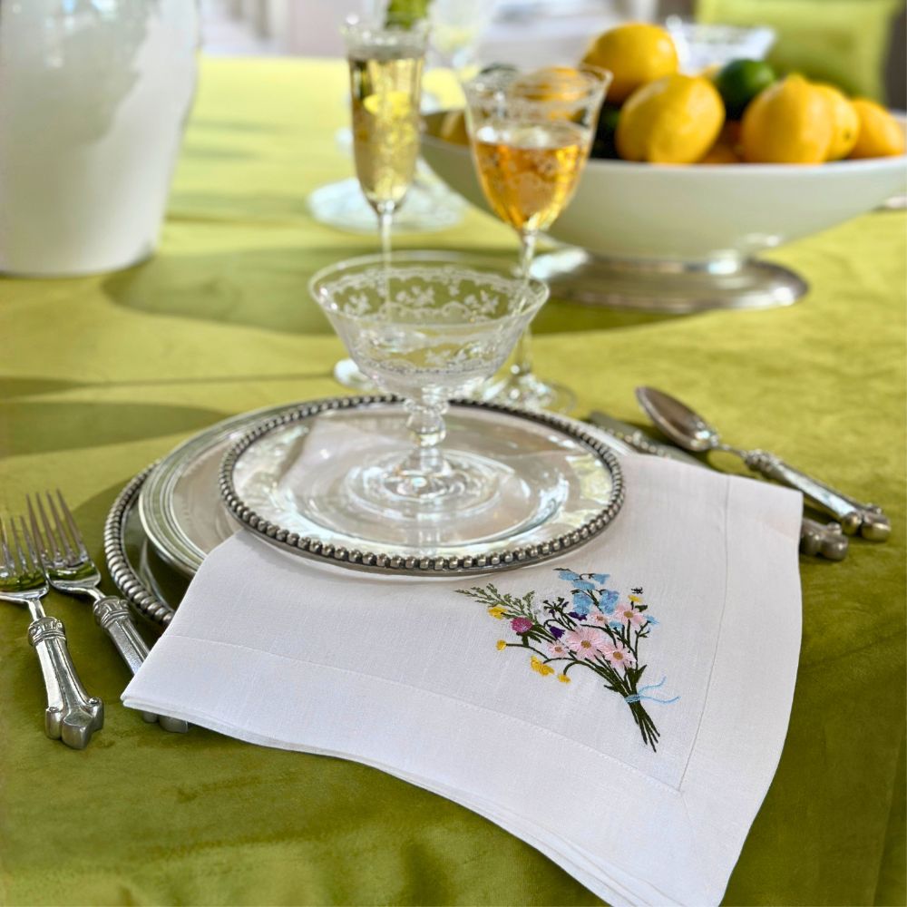 Wildflower Bouquet Large Napkin